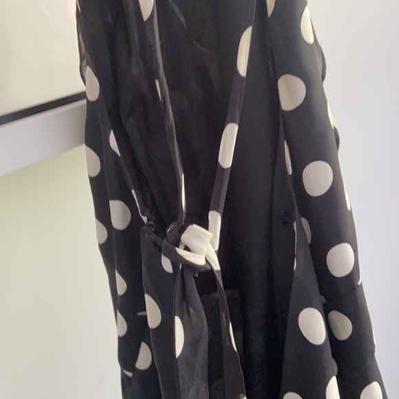 Monsoon: Black and White Polkadot Dress - Picture 2 of 5